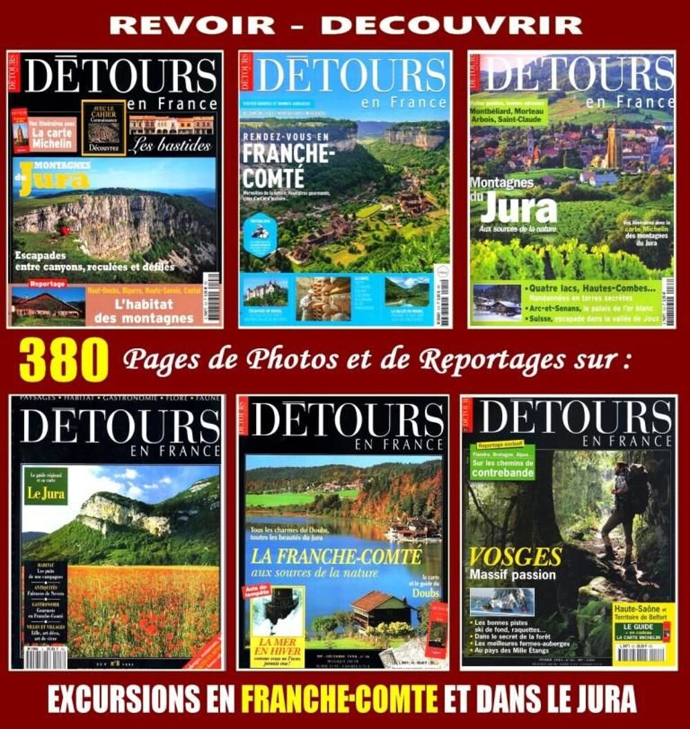 LA FRANCHE - COMTE - Doubs - Belfort - JURA Livres et BD