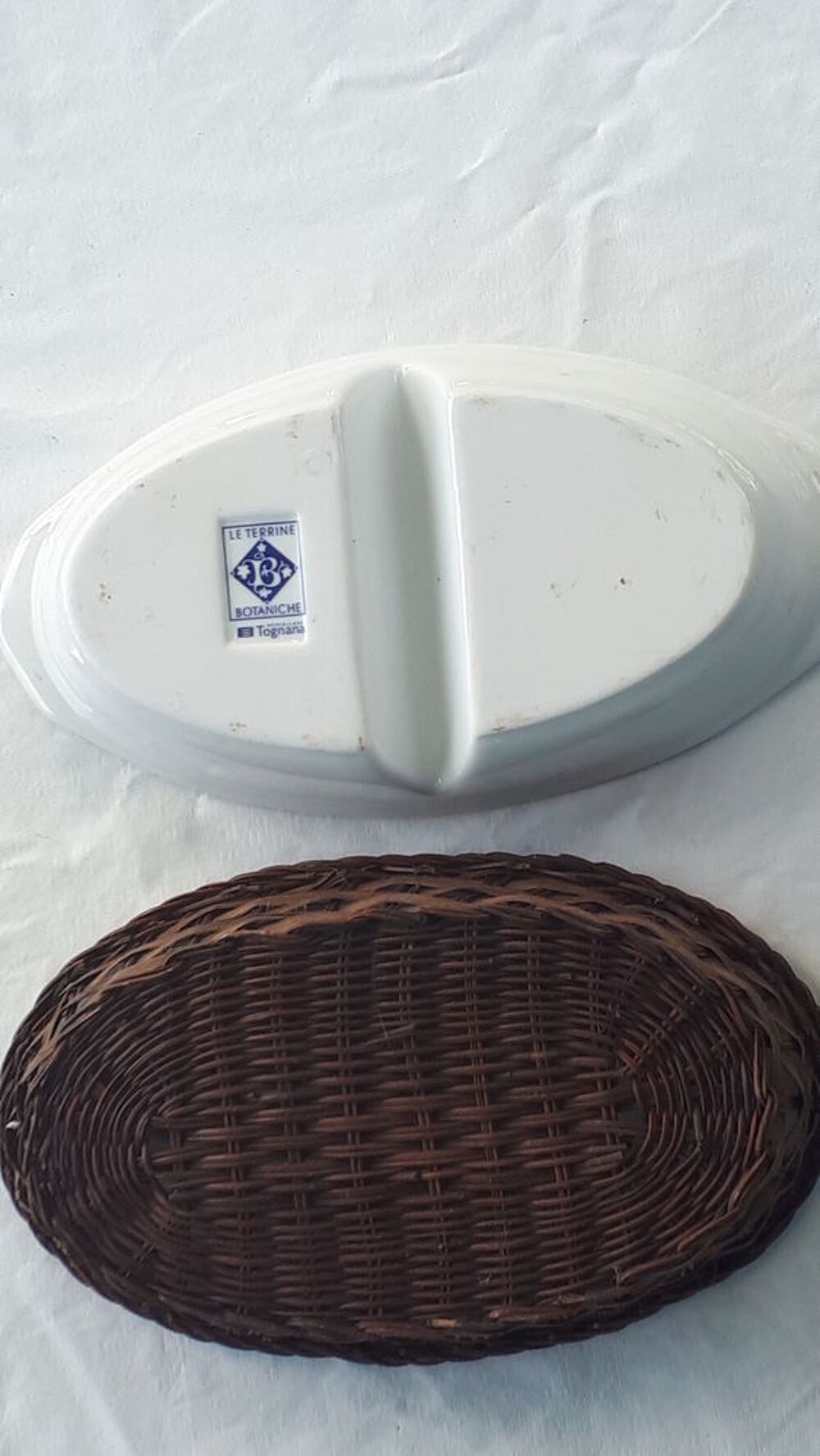 Plat ravier ap&eacute;ritif vintage en porcelaine Cuisine