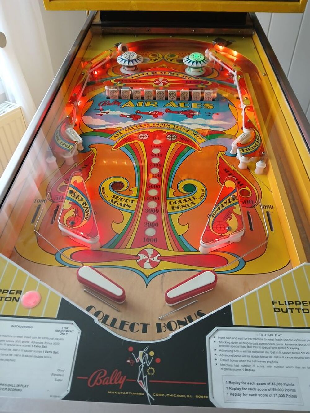 Flipper bally &eacute;lectrom&eacute;canique a rouleaux pr&ecirc;t &agrave; jouer Consoles et jeux vidéos