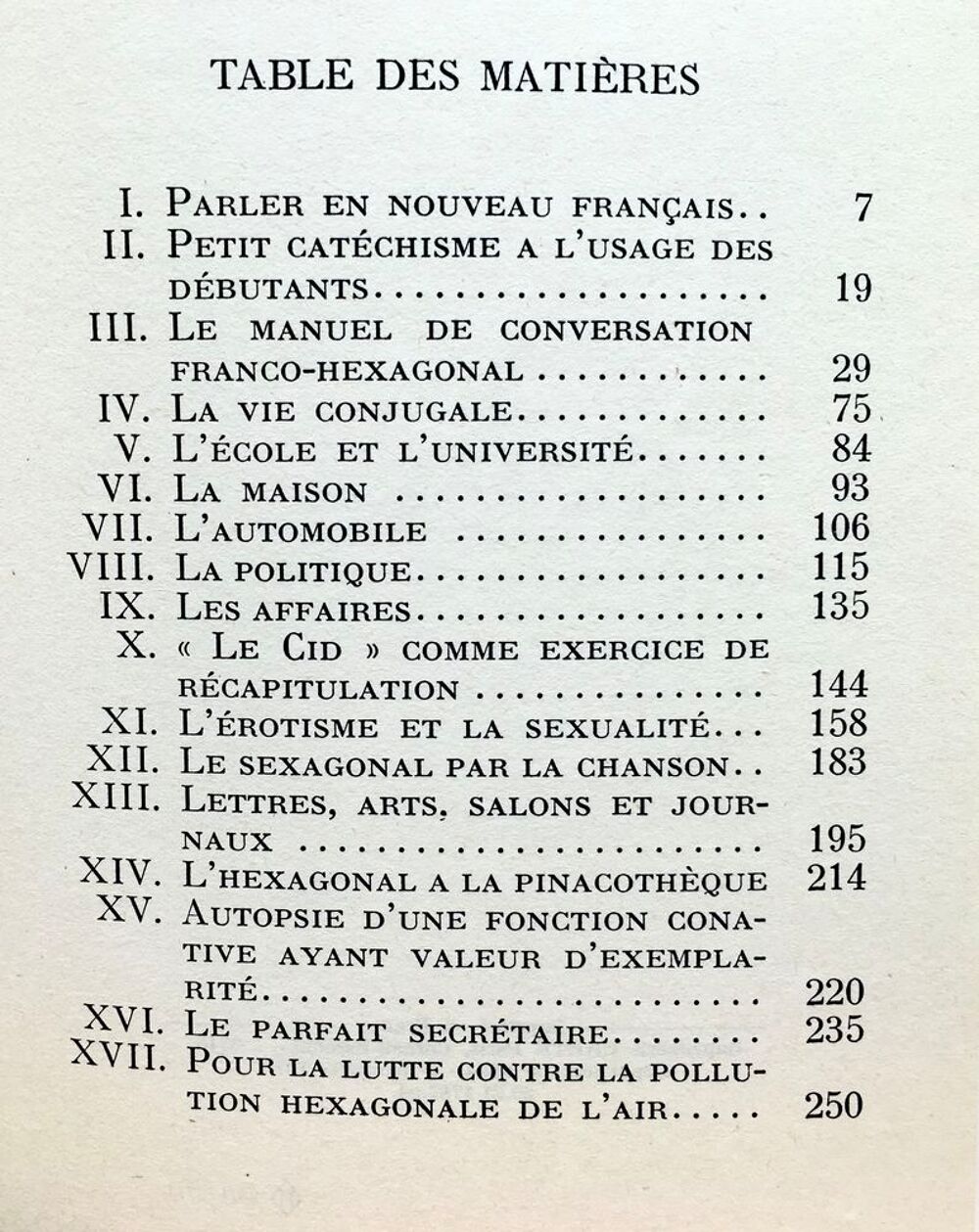 L'Hexagonal tel qu'on le parle de R.Beauvais, Grand livre Livres et BD