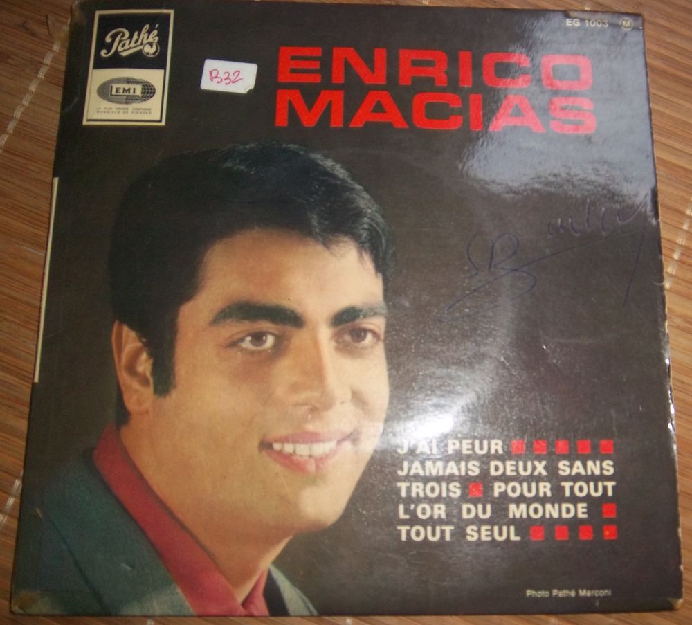 45 tours Enrico Macias jamais deux sans trois CD et vinyles