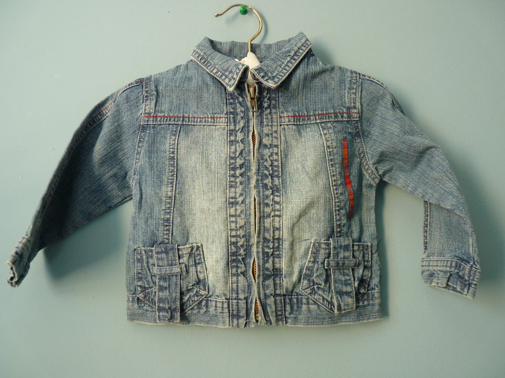 Veste jean Petit Boy Gar&ccedil;on 18 mois bleu TBE Vtements enfants