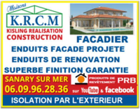   Ravalement de façades ,enduit ou peinture superbe finition  