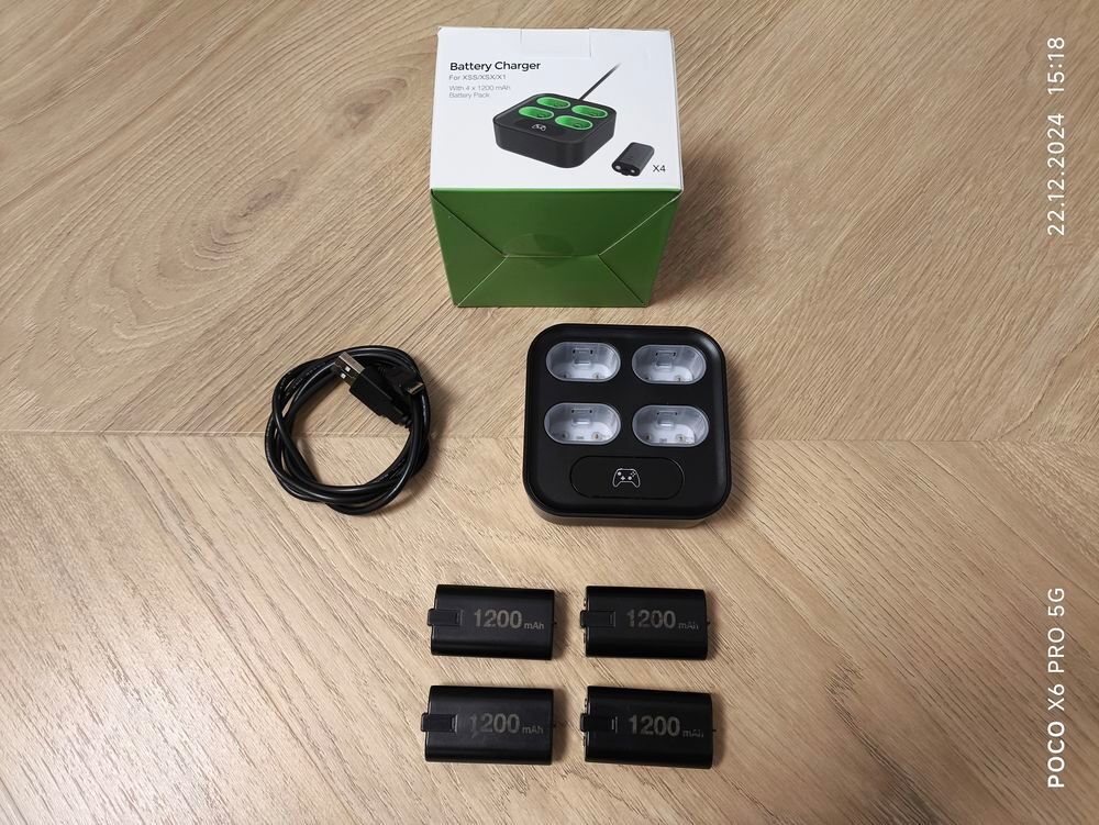 Batteries + Chargeur pour XBox Consoles et jeux vidéos