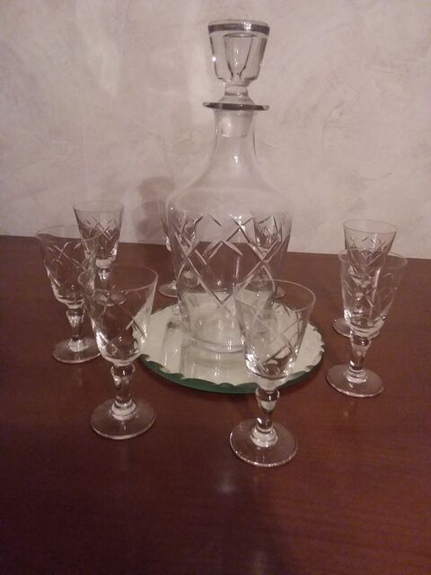 Service à liqueur en cristal 40 Digoin (71)