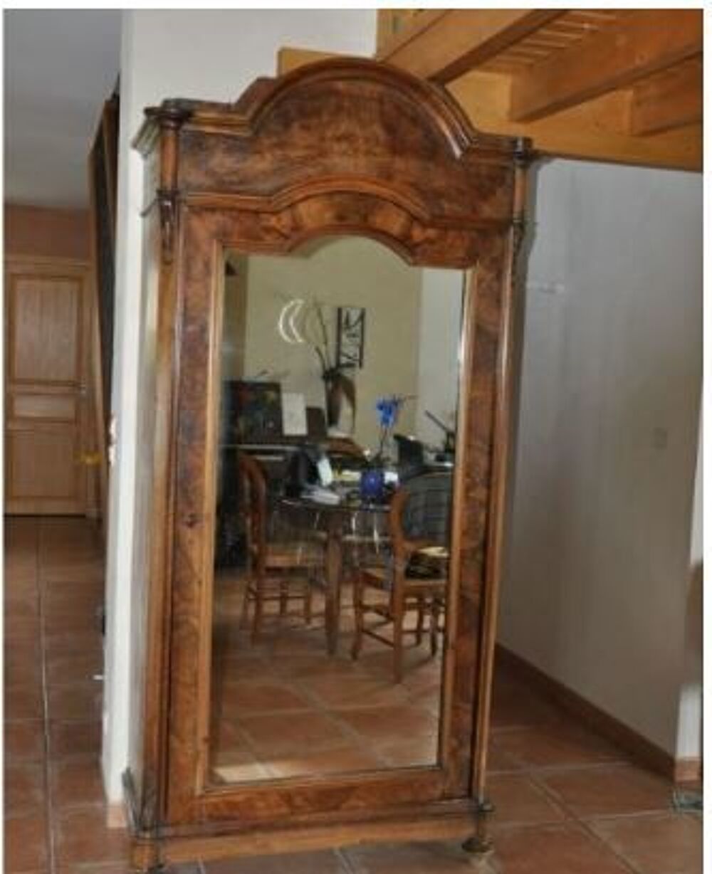 Armoire bois massif en ronce de noyer Meubles