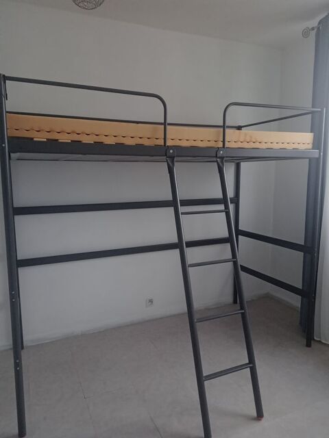 Lit+haut+90+x+200+cm,+matelas+et+sommier+confort 70 Oullins (69)