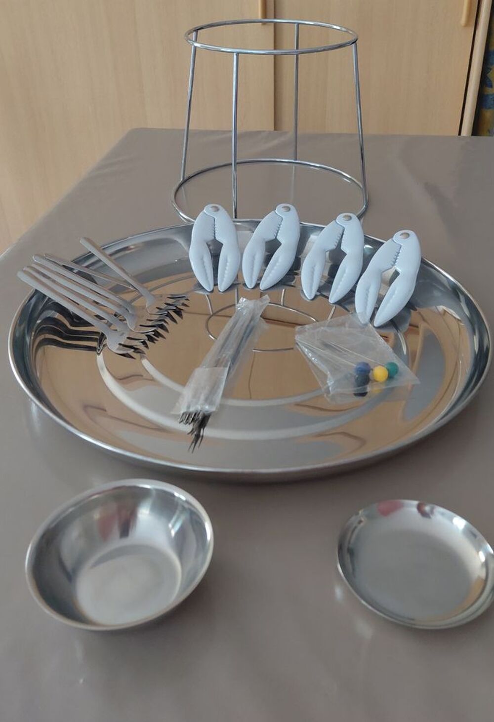 Service complet plateau fruits de mer Cuisine