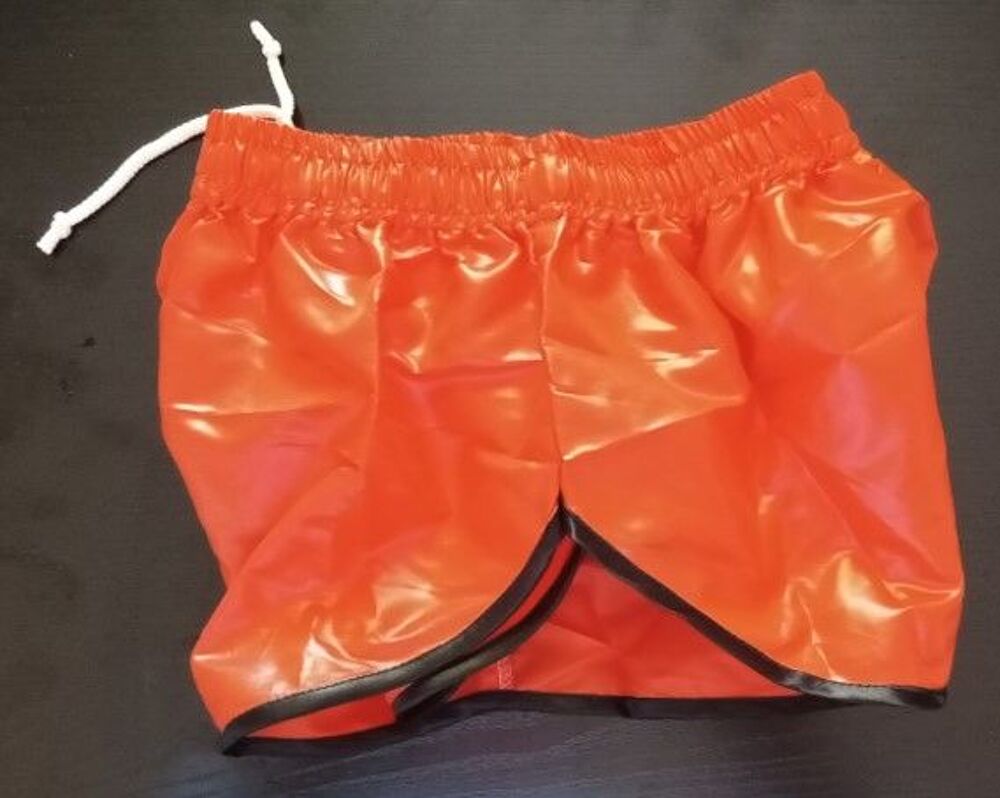 Short Vintage Nylon Polyamide Orange/Noir 2 size S40 ou L48 Vêtements