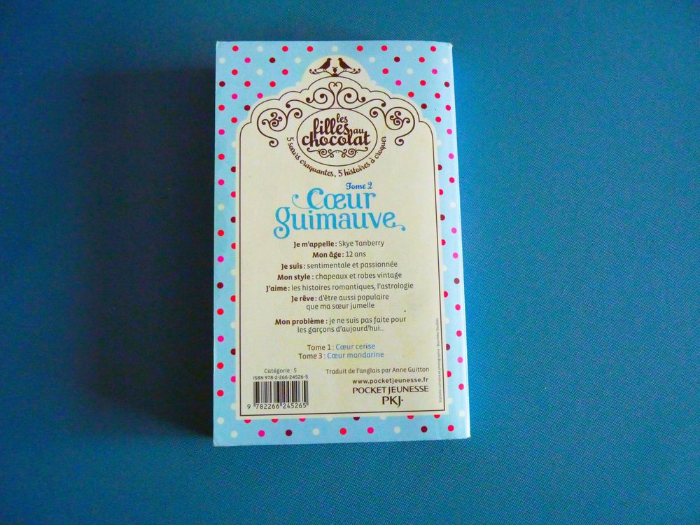 livre filles au chocolat Tome 2 coeur guimauve neuf Livres et BD