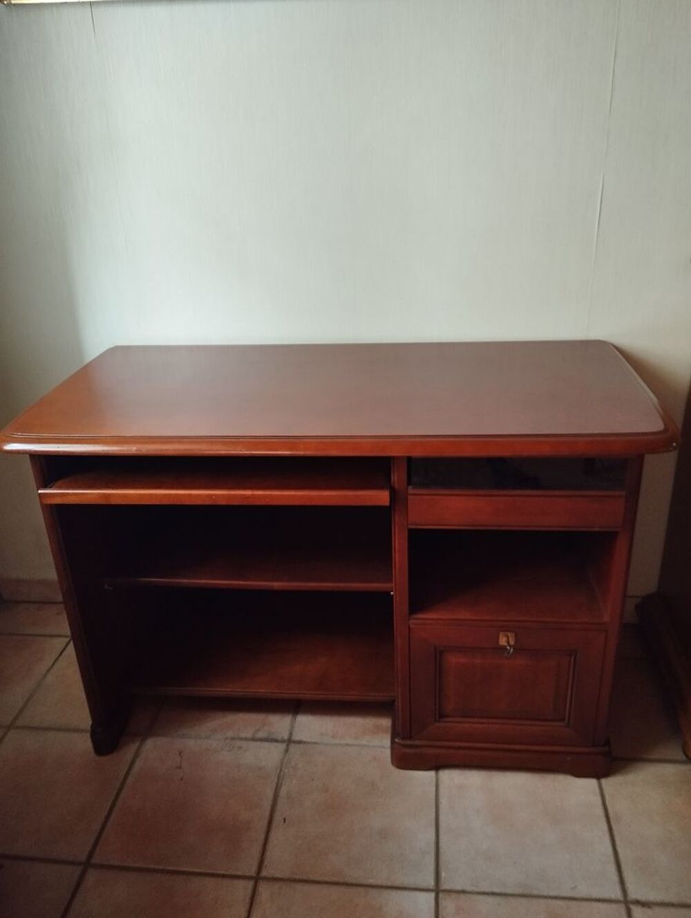 Bureau informatique en merisier Meubles