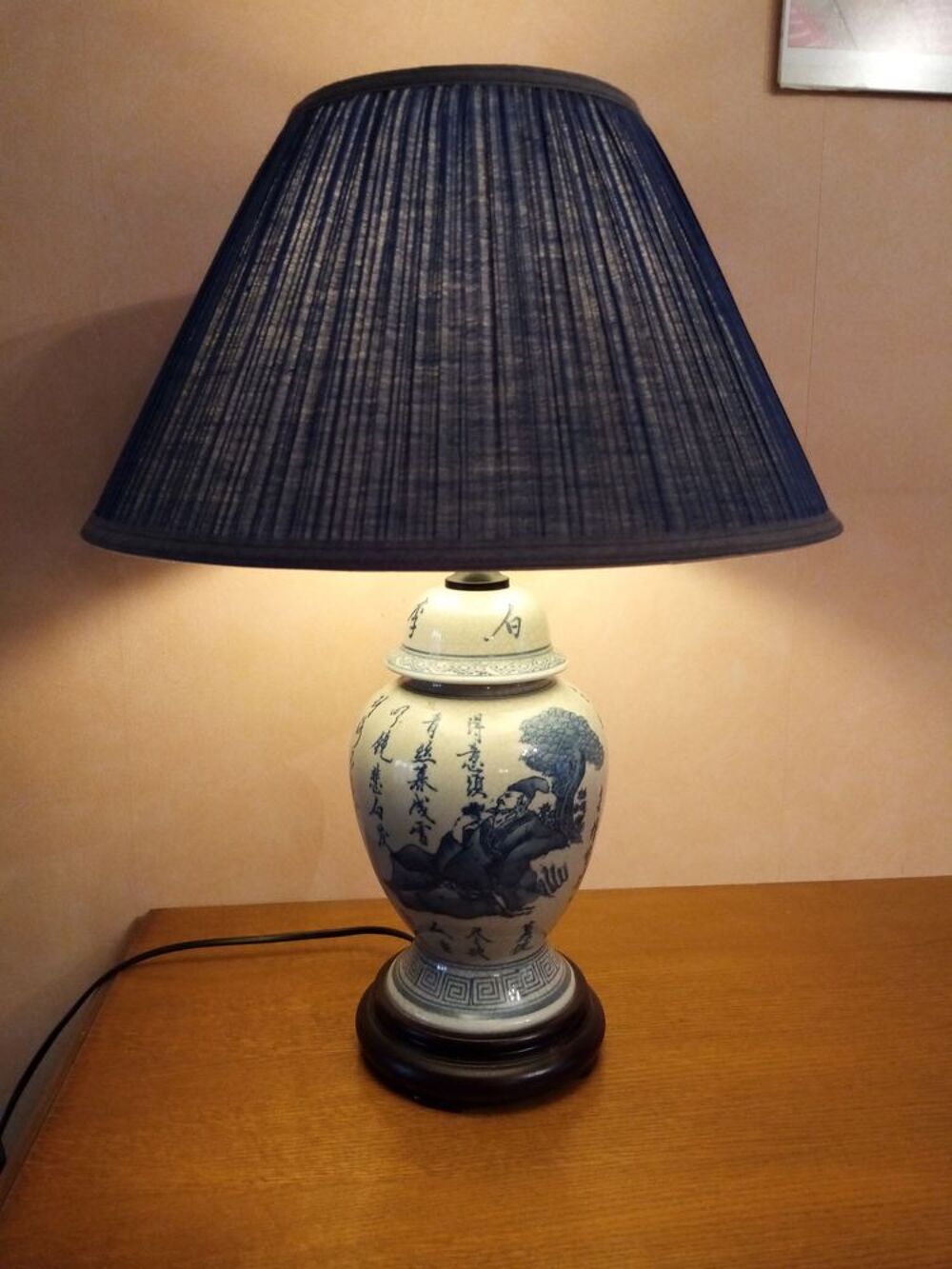 Lampe &agrave; poser motif chinois Décoration