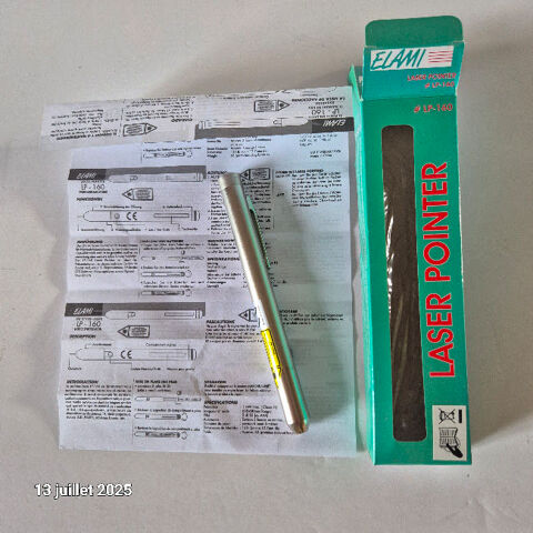 Pointeur laser corps m�tal - Elami, pour pr�sentation sur ta 22 Saumur (49)