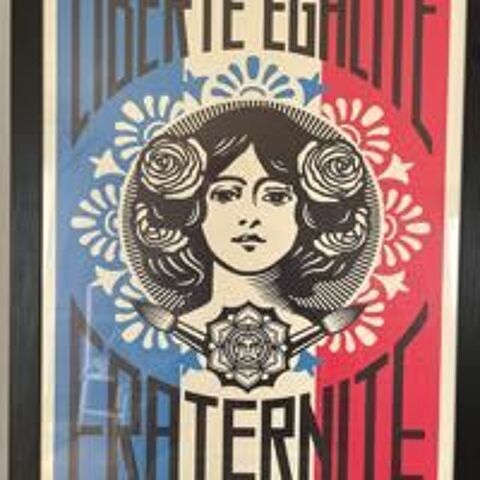 7 } oe¨ Superbe tableau Marianne €  Liberté Egalité Fraternité €  Style artistique moderne Marignane (13)