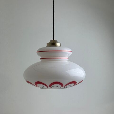 ANCIENNE SUSPENSION EN OPALINE 1970 VINTAGE Montreuil (93)