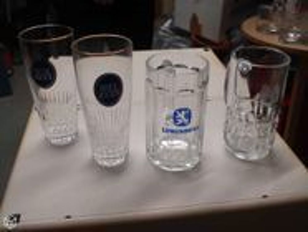 4 verres identiques pas un &eacute;clat et autres mod&egrave;les Dcoration