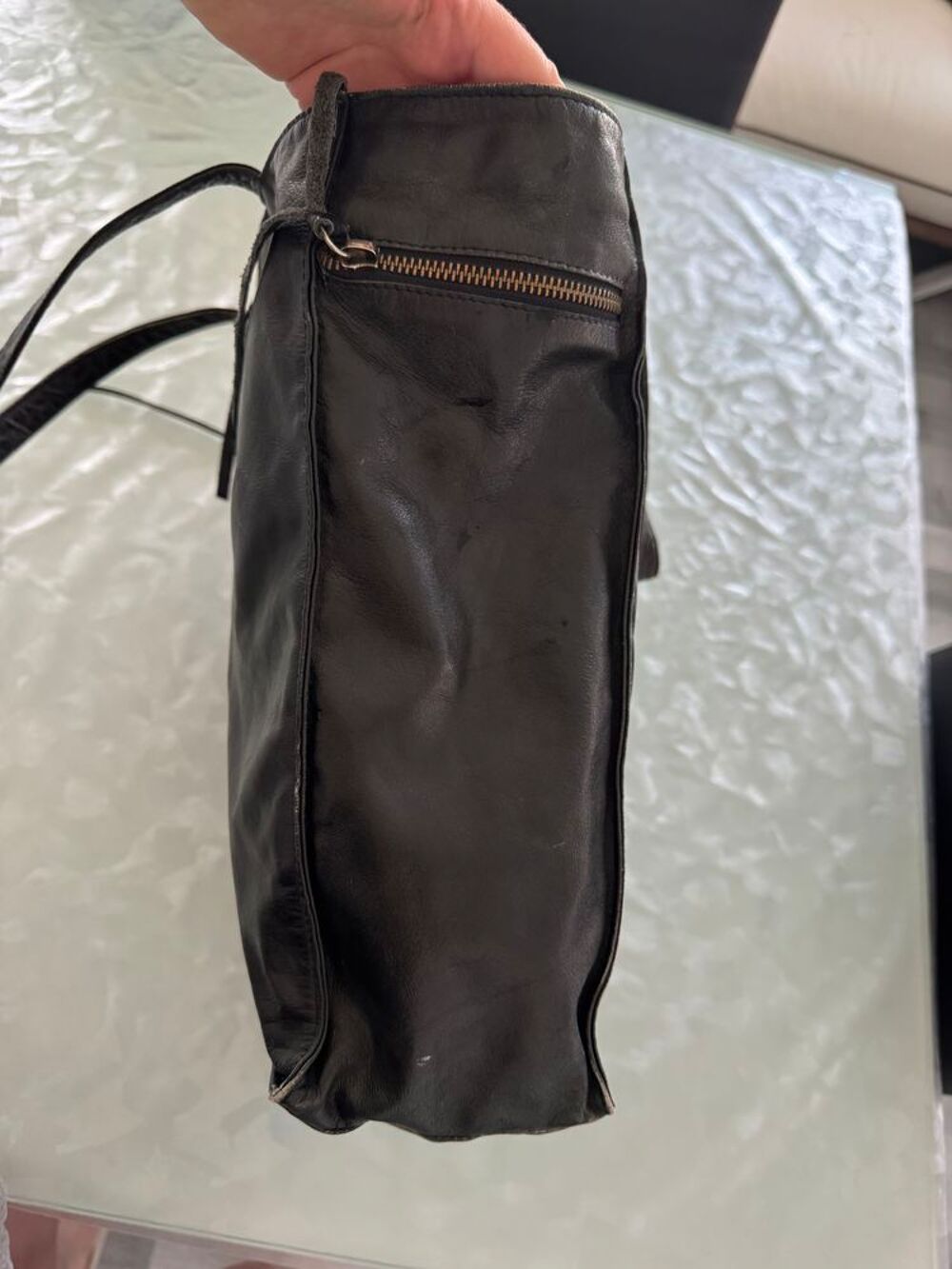 Sac Cabas Zadig &amp; Voltaire Cuir Noir Patin&eacute; Maroquinerie