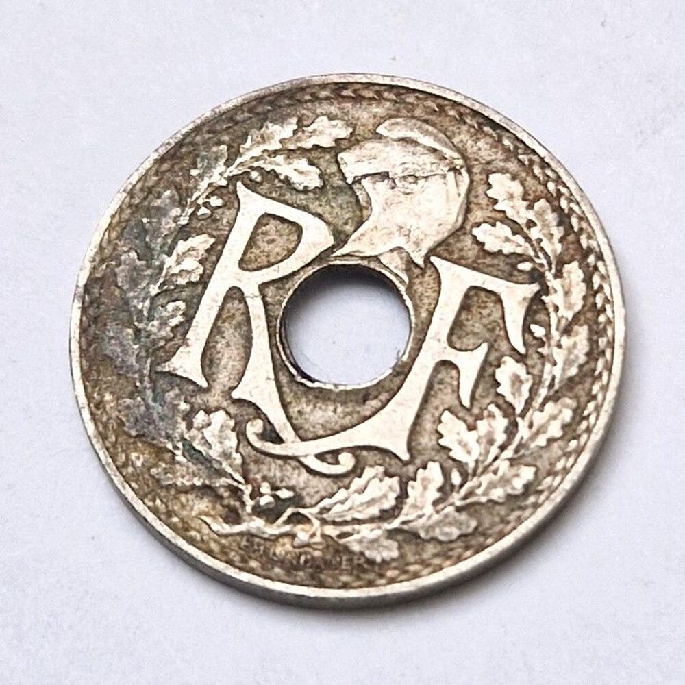 Pi&egrave;ce de monnaie 5 centimes Lindauer 1923 France 