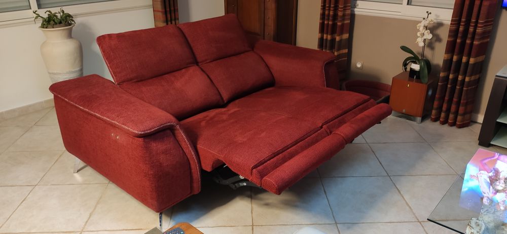Canap&eacute; tissu relax &eacute;lectrique sur batterie Meubles