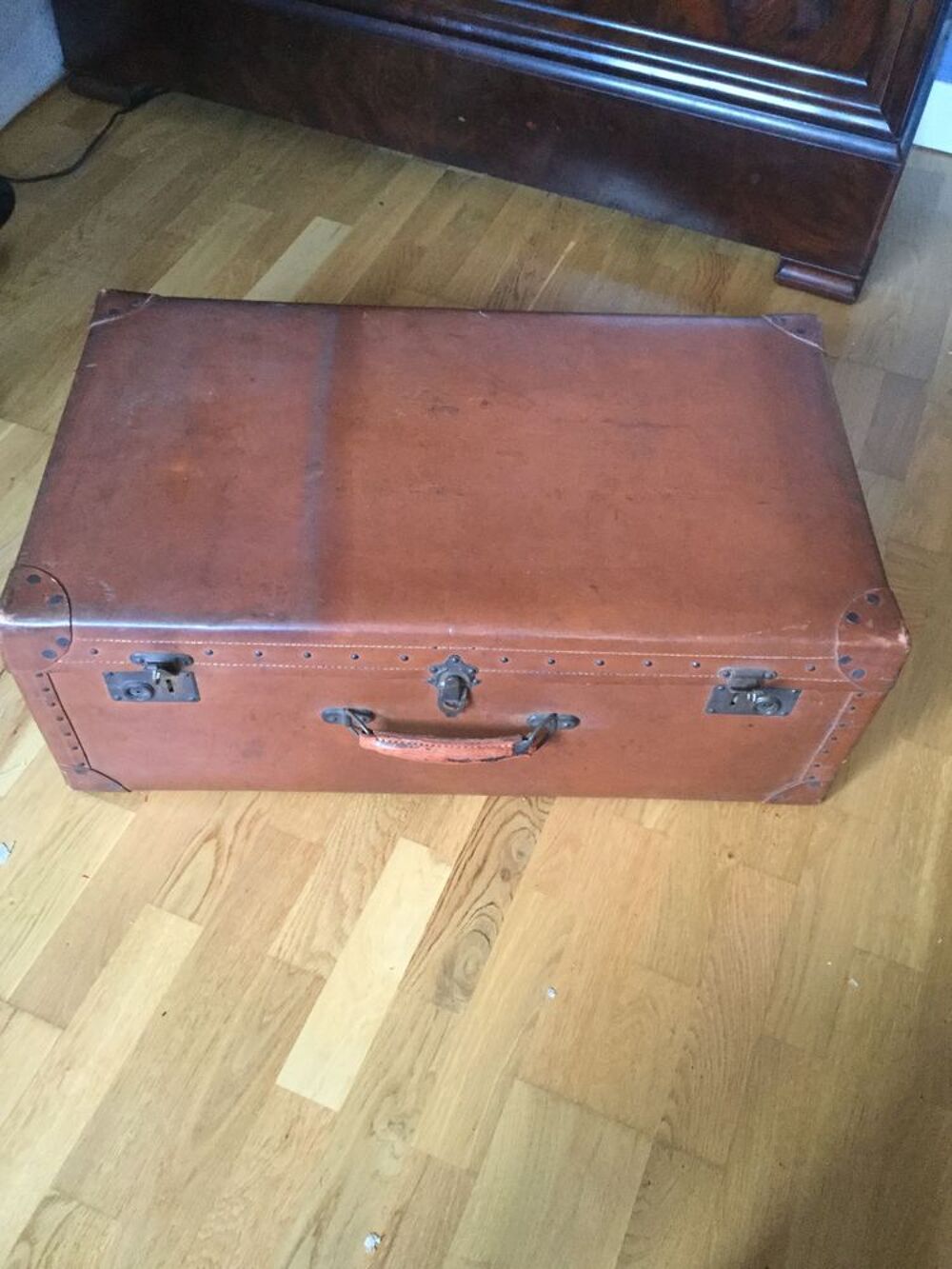 Valise en carton ancienne Maroquinerie