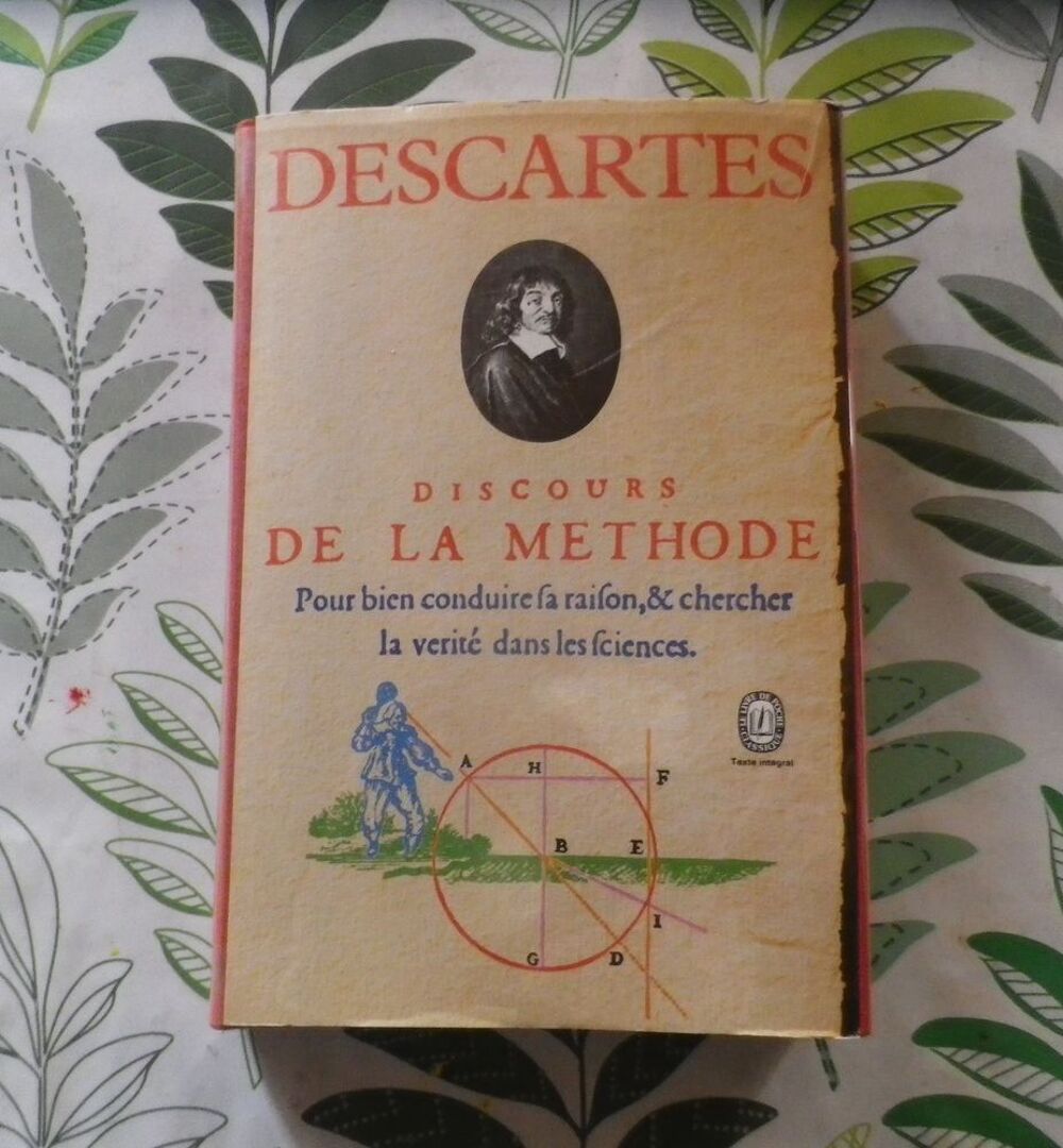 DISCOURS DE LA METHODE de DESCARTES Livre de Poche Classique Livres et BD