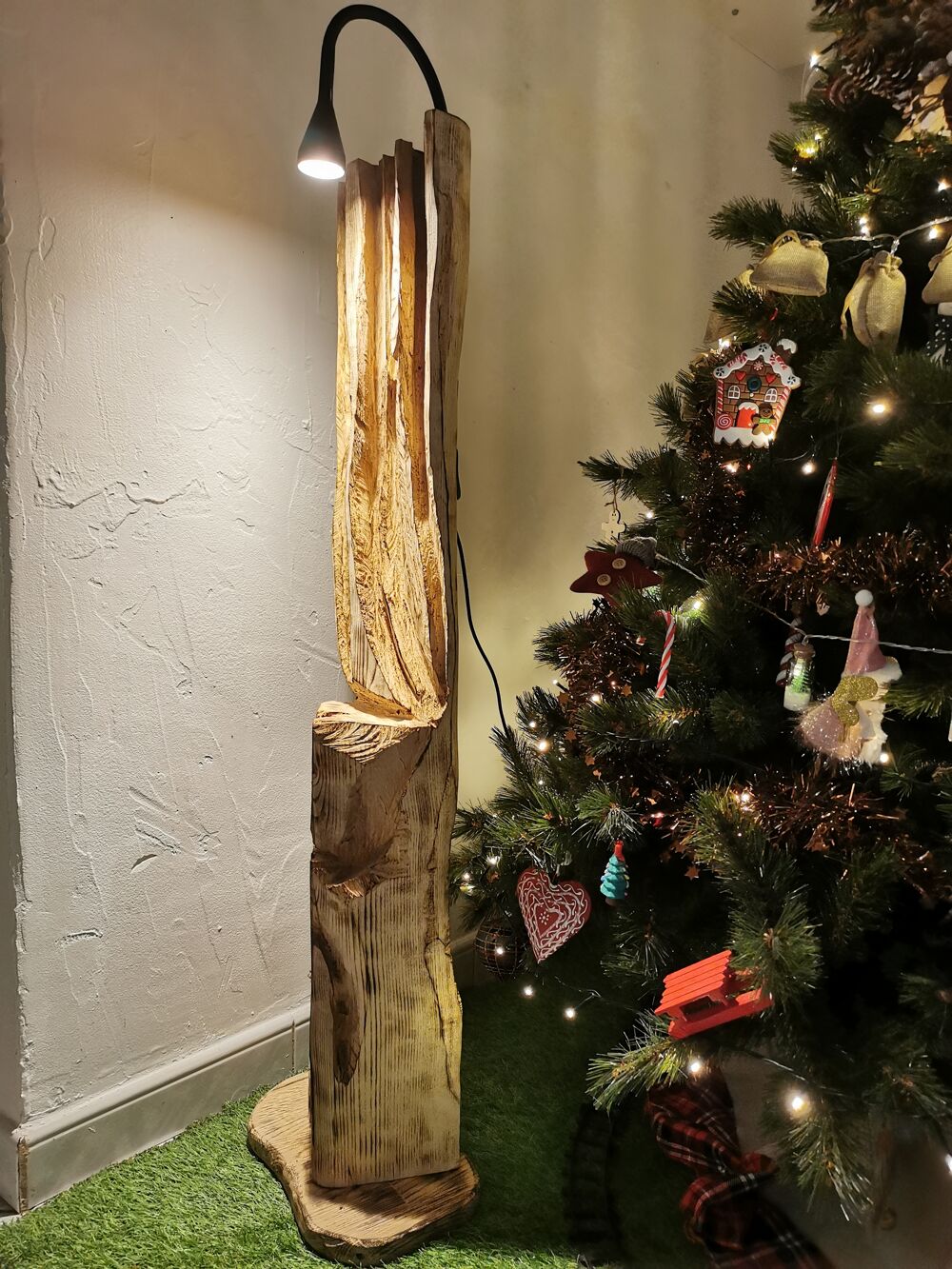 Lampe en bois Décoration