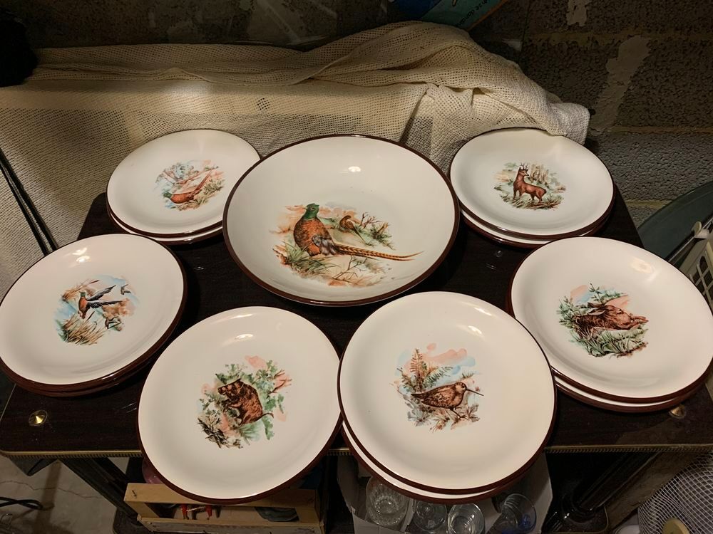 Service &agrave; gibiers Décoration