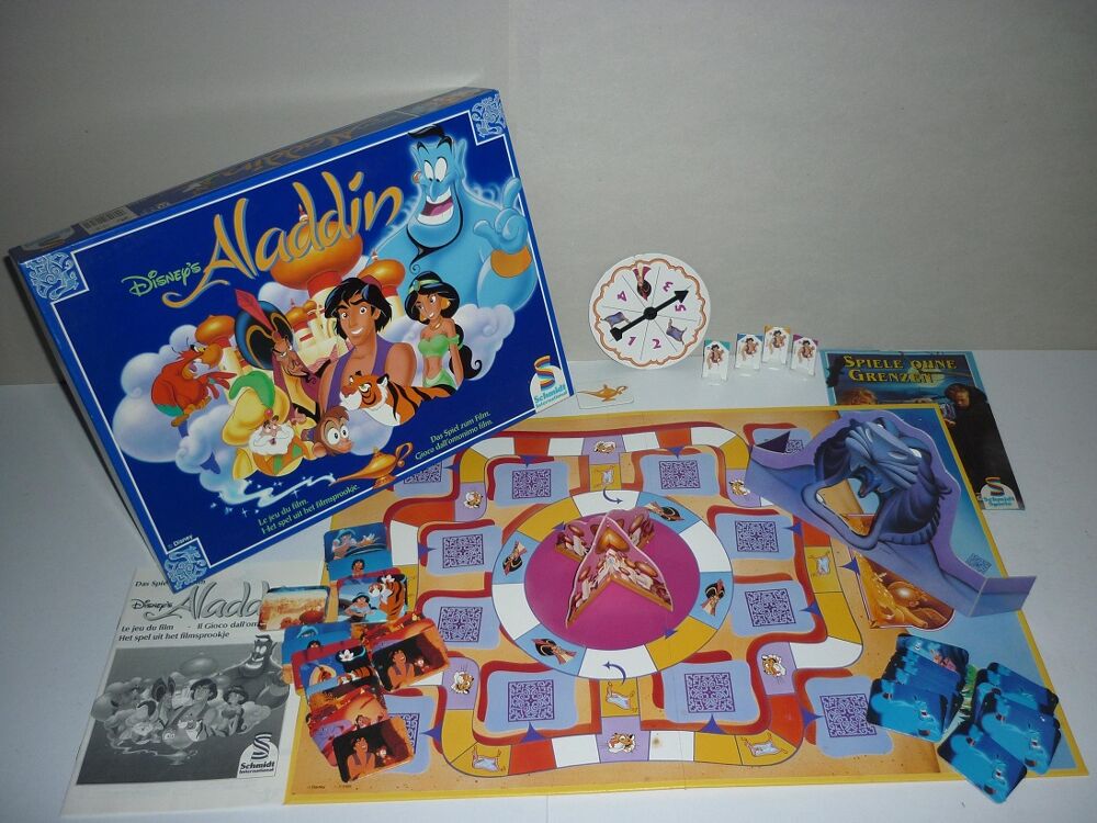 ALADDIN Jeu de soci&eacute;t&eacute; tir&eacute; du film DISNEY (&copy; SCHMIDT 1993) Jeux / jouets