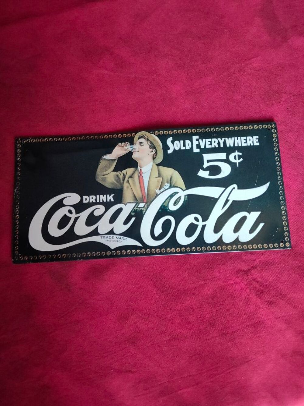 Plaque publicitaire coca cola drink Dcoration