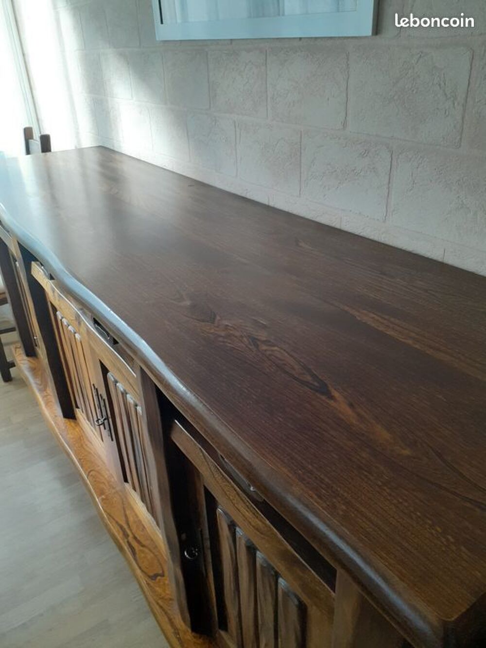 LOT salle &agrave; manger ch&egrave;ne massif 9 pi&egrave;ces Meubles