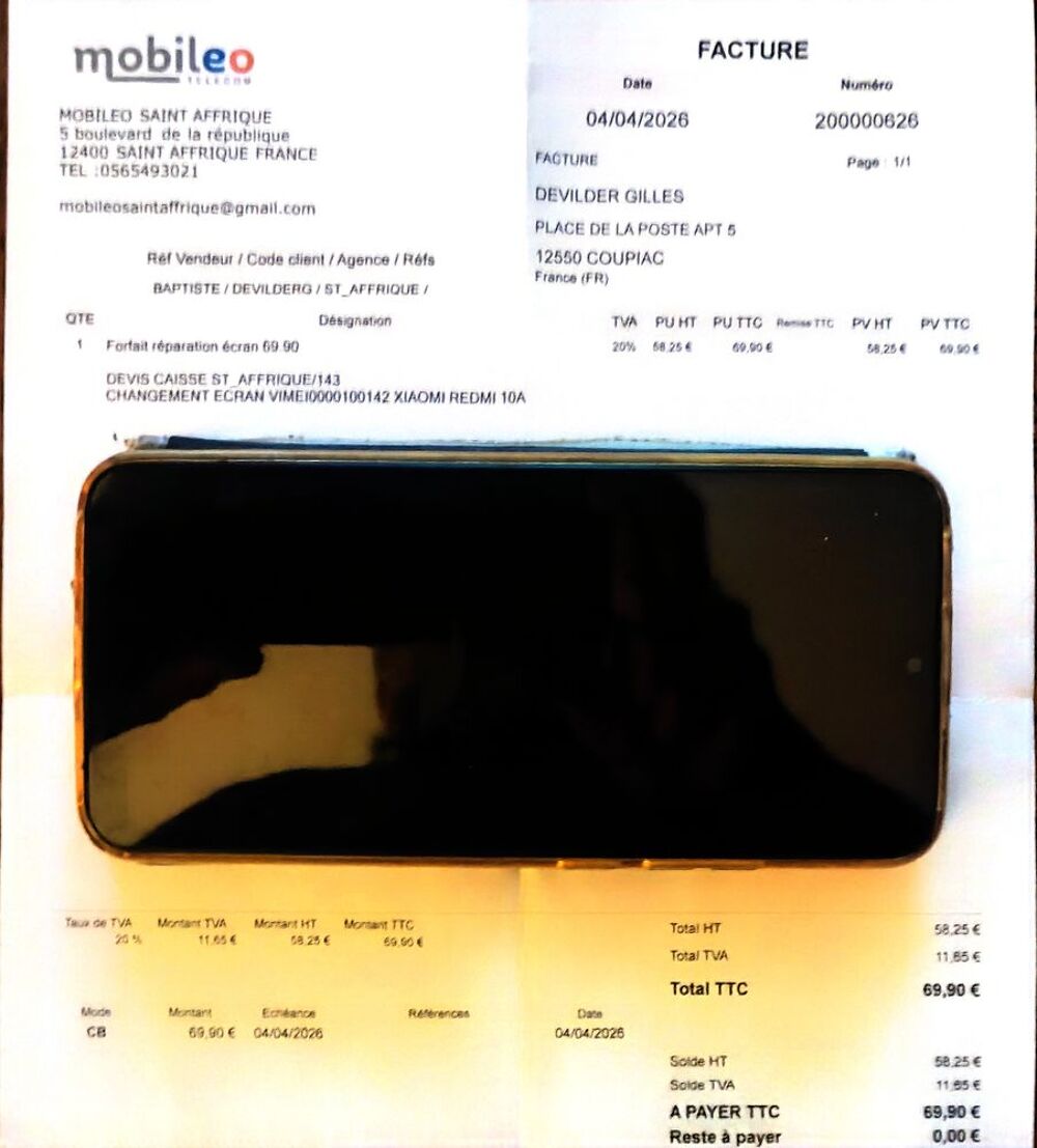 T&eacute;l&eacute;phone portable Redmi 10 Pro Téléphones et tablettes