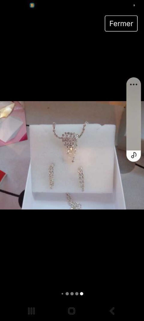 parure bijoux blanc brillant 15 Estaires (59)