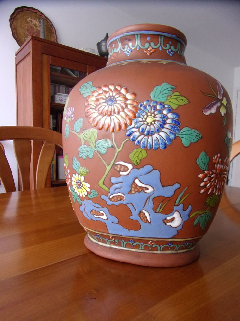 VASE CHINOIS EN TERRE CUITE Décoration