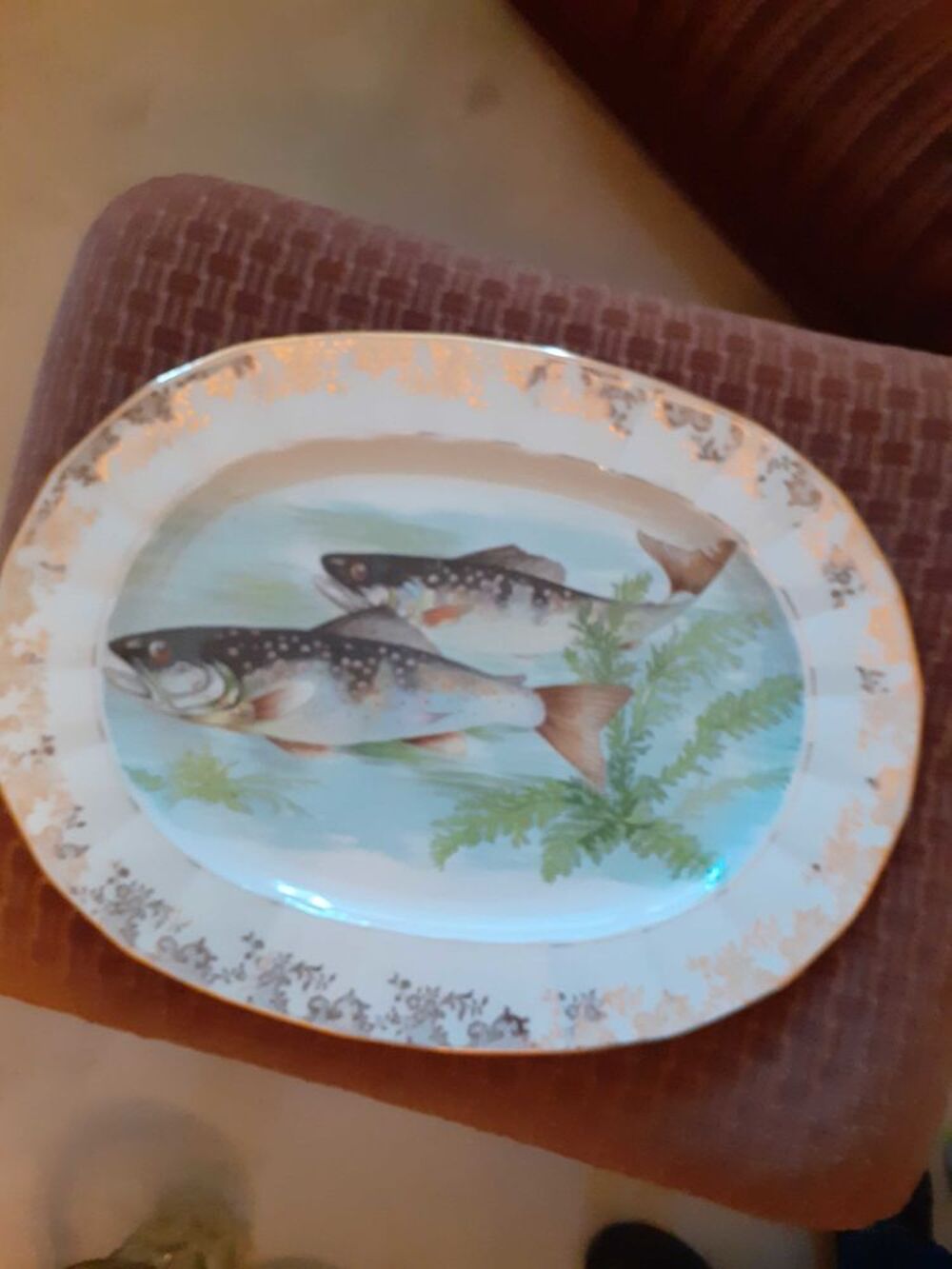 service &agrave; poisson Décoration