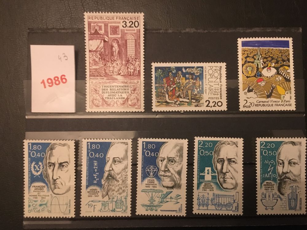 TIMBRES ** NEUFS DE FRANCE 1986 