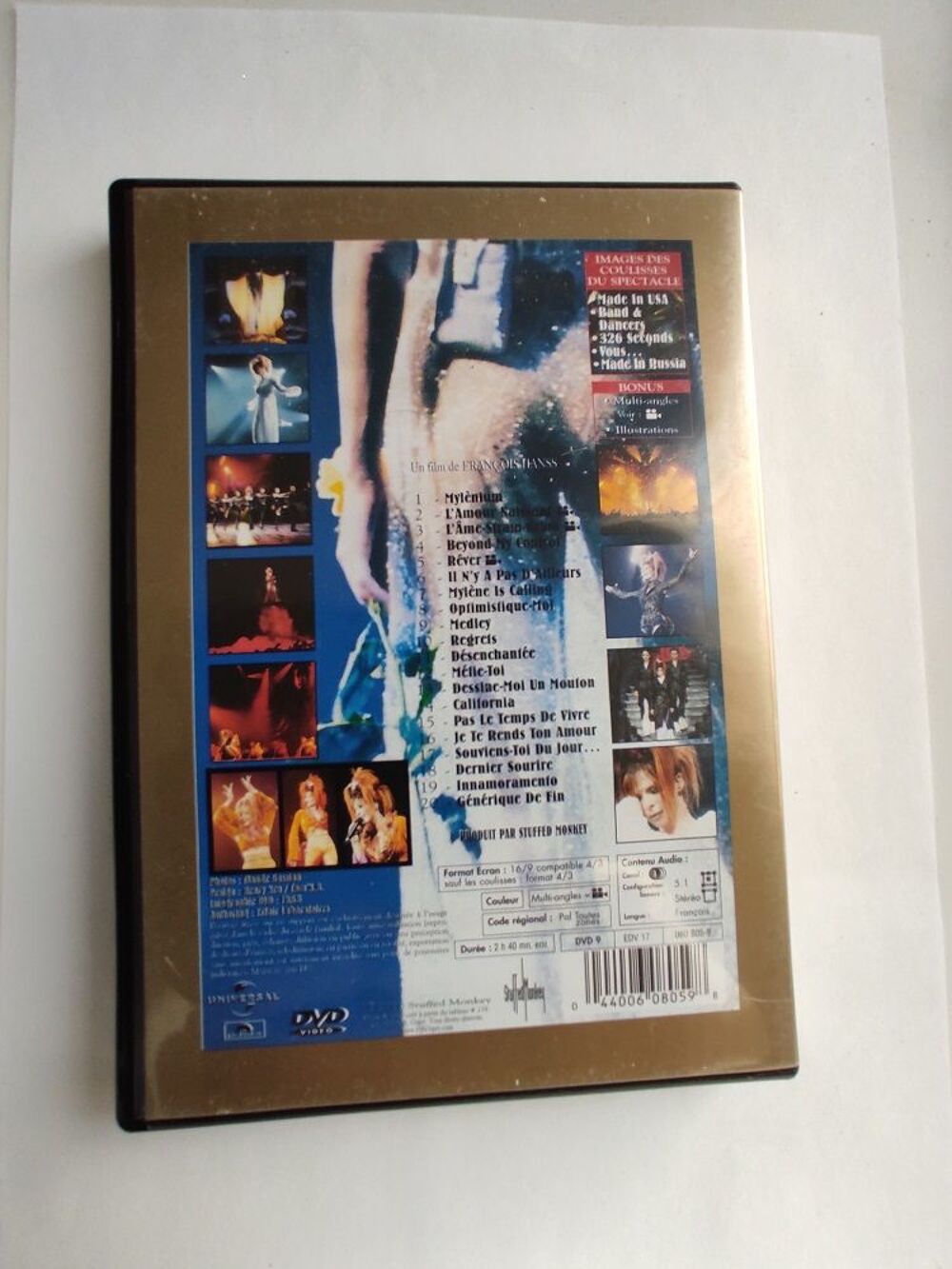 2 DVDs Myl&egrave;ne Farmer Myl&egrave;nium Tour et Musique vid&eacute;o 2&amp;3 DVD et blu-ray
