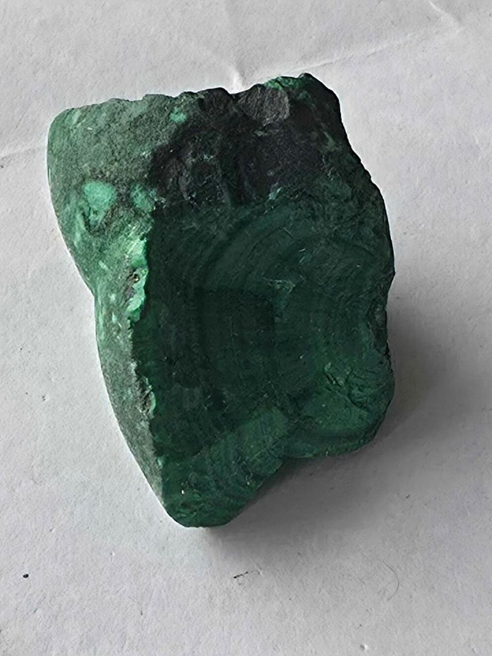 Sp&eacute;cimen Malachite Stalactitique Fibro-Radi&eacute;e 29g-Collection Lithoth&eacute;rapie 
