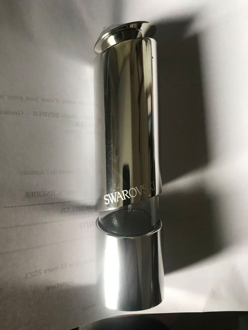 flacon vide 75 ml eau de parfum Swarowski 