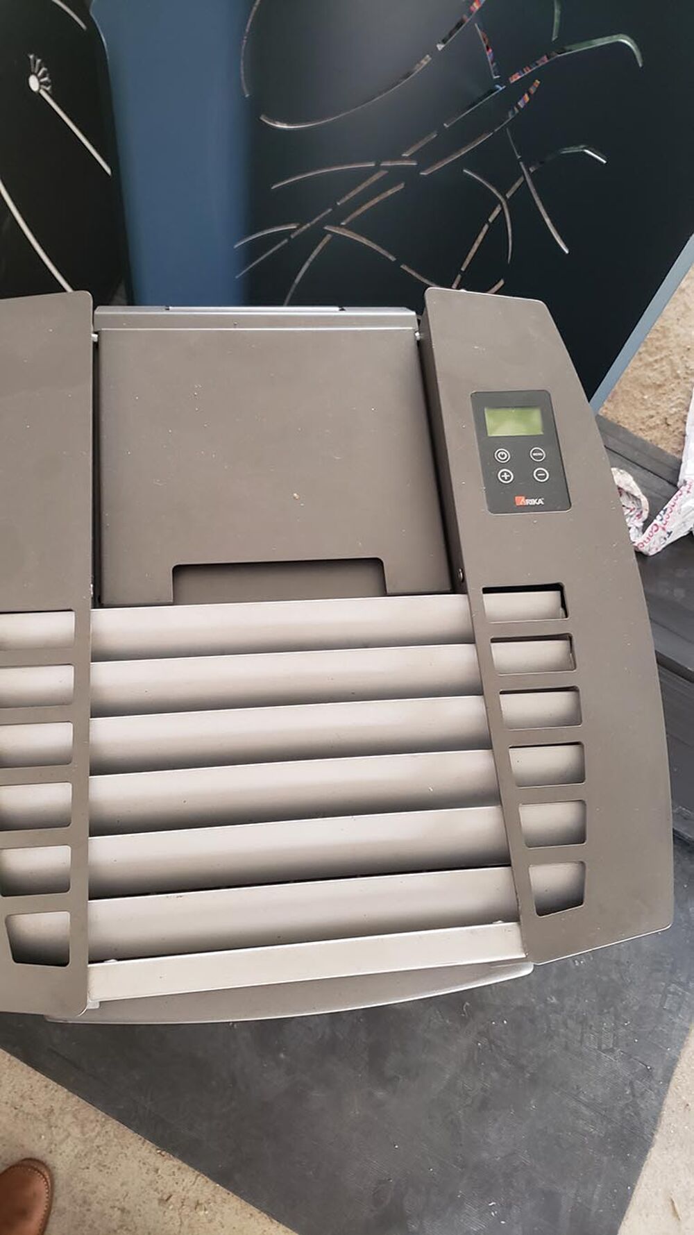Po&ecirc;le &agrave; granul&eacute;s RIKA MEMO 9 Kw gris Bricolage