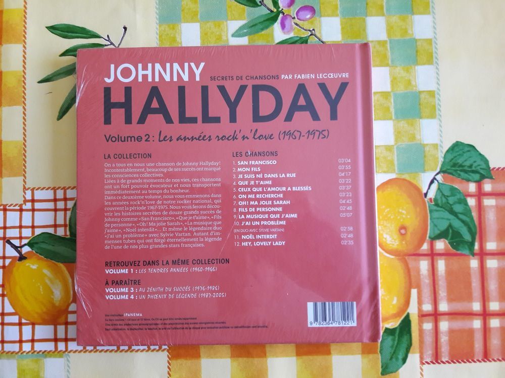 VOL N&deg;2 SECRETS de CHANSON ann&eacute;e 1967-1975 JOHNNY HALLYDAY CD et vinyles