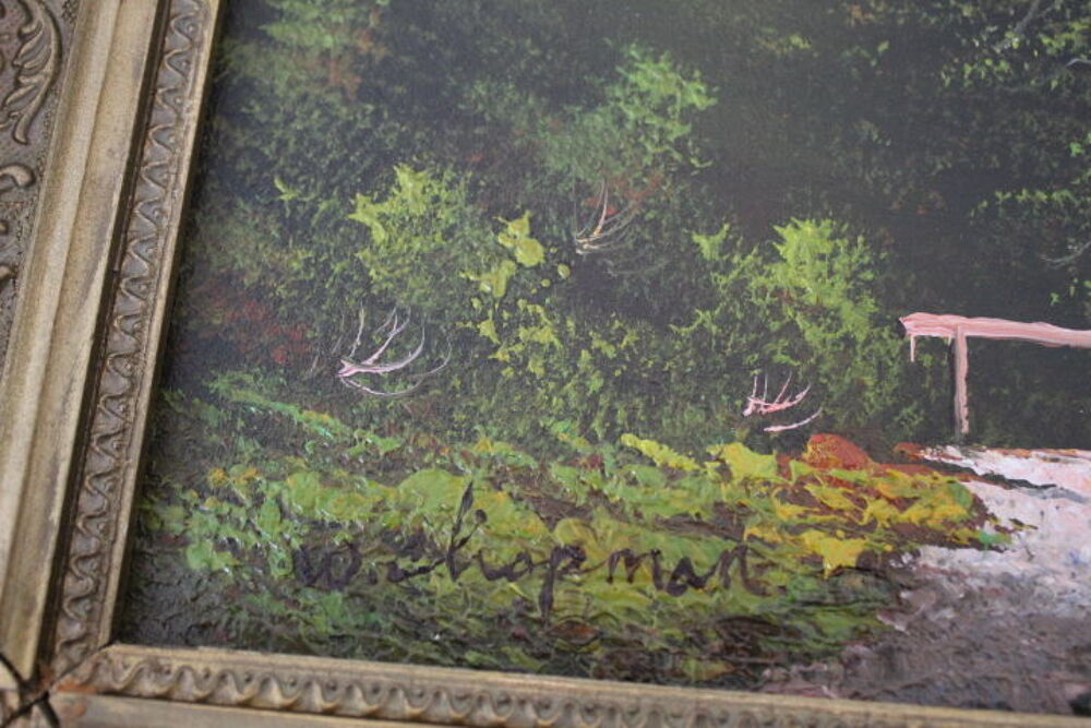 tableau peinture &agrave; l'huile de W. Chapman Décoration