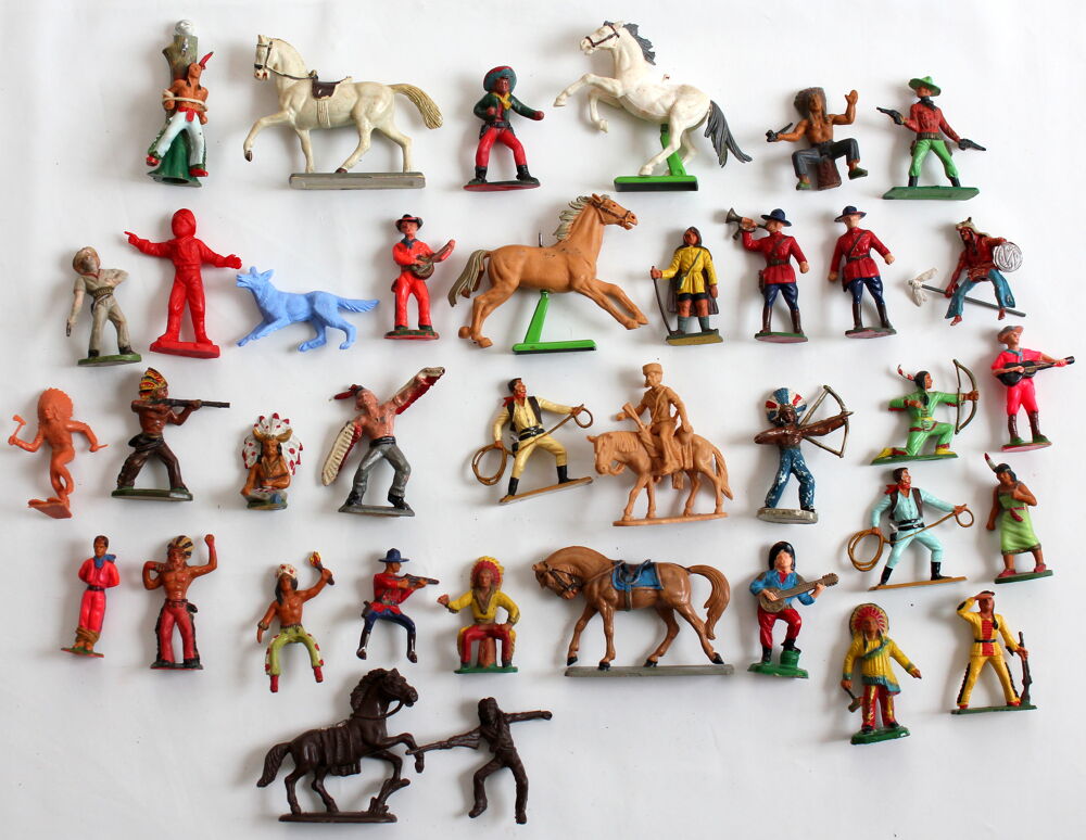 Rintintin, Davy Crockett, Geronimo cowboys &amp; indiens starlux Jeux / jouets