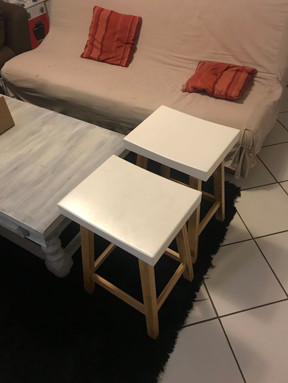 &Icirc;lot central cuisine et ses 4 tabourets - Alinea Meubles