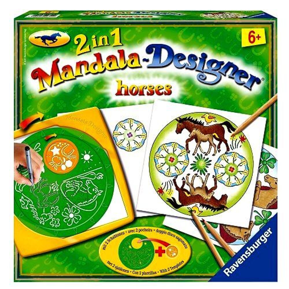 Mandala Designer Chevaux 2 en 1 de Ravensburger Jeux / jouets
