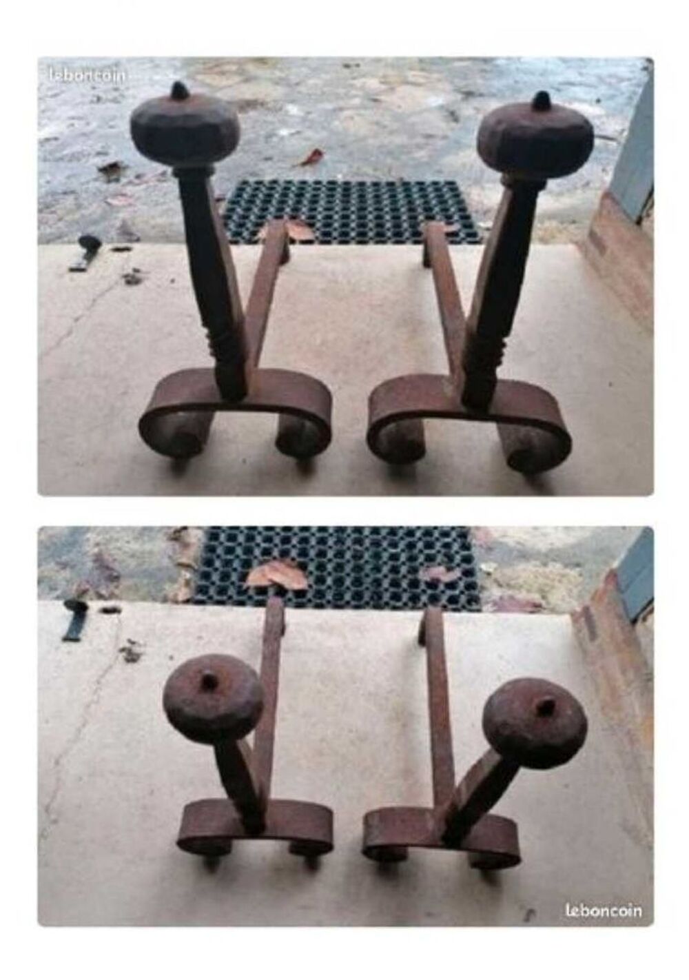 Chenets pour chemin&eacute;e Décoration