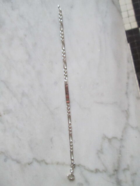 Gourmette bracelet en argent massif (poinon 925) 25 Herblay (95)
