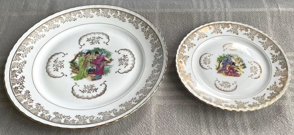 20 Assiettes jamais utilis&eacute;es en porcelaine de Limoges Décoration
