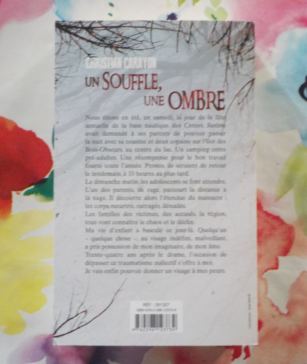 UN SOUFFLE, UNE OMBRE de Christian CARAYON Ed France Loisirs Livres et BD