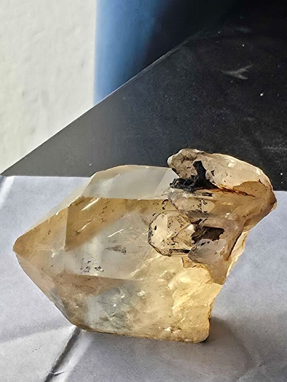 Monocristal Citrine Naturelle du Congo 88g-Pierre de Collection 