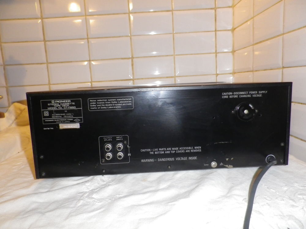 PLATINE CASSETTE PIONEER CT-F650 VINTAGE Audio et hifi